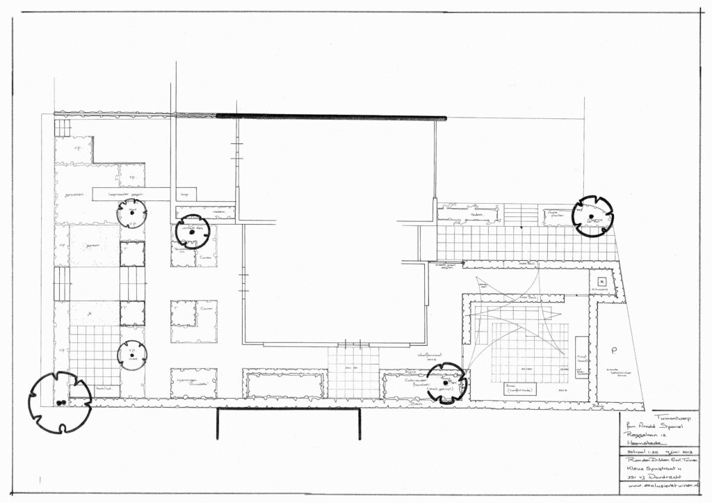 Tuinontwerp; moderne tuin met buitenkeuken